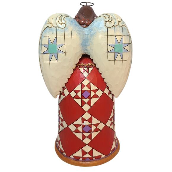 Jim Shore Holy Family Angel Figurine-For Unto Us a Child is Born-Rotating Lights - Picture 3 of 8